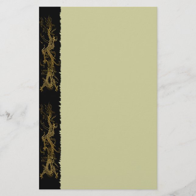 GOLD DRAGON Stationery Briefpapier (Vorderseite)