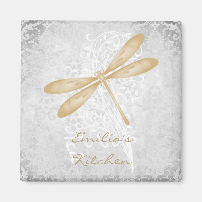 Gold Draquelly Personalized Magnet (Vorne)