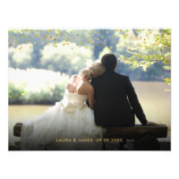 Gold Dust Confetti Wedding Foto Keepake