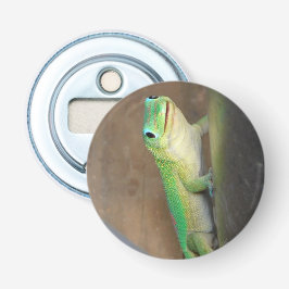 Gold Dust Day Gecko Foto Flaschenöffner