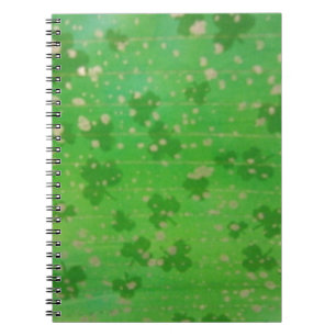 Gold-Dusted-Kleeblätter Notizblock