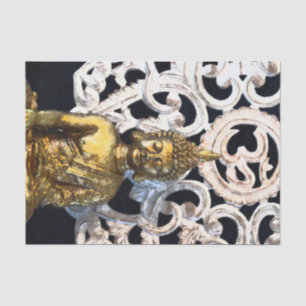Gold Earth Buddha OM Om Ajna Medical Party Seidenpapier