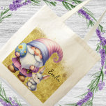 Gold Easter Egg Hunt Gnomes Tragetasche<br><div class="desc">Cute Bag for Easter Egg Hunt with Cute Gnomes</div>