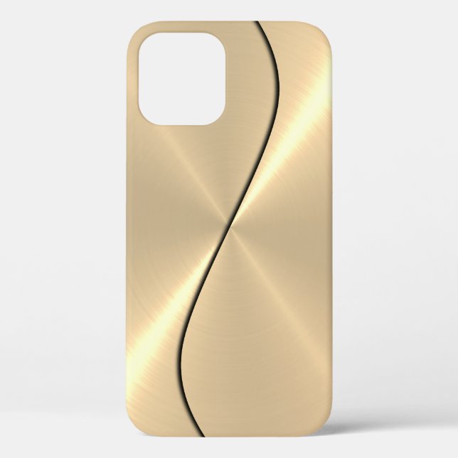 Gold Edelstahlmetall Case-Mate iPhone Hülle (Rückseite)