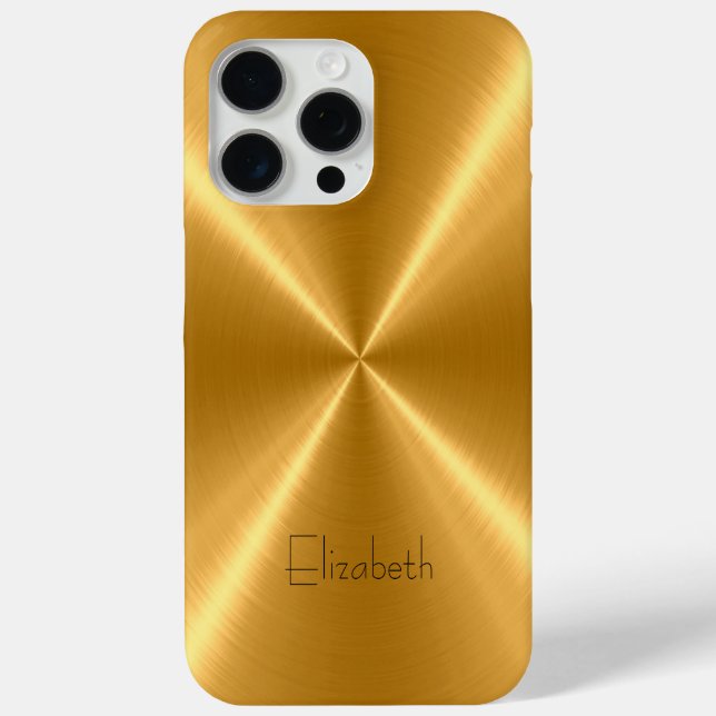 Gold Edelstahlmetall Case-Mate iPhone Hülle (Rückseite)