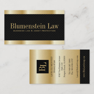 Gold"Effekt-" Rechtsanwalts-Visitenkarten Visitenkarte