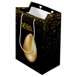 Gold Eier Ostermittelverpackung Mittlere Geschenktüte