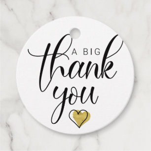 Gold ein großes Dankeschön an Clipart Vielen Dank, Geschenkanhänger