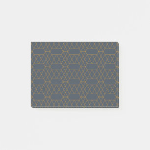 Gold, einfach, modern, cool, trendig geometrisch post-it klebezettel
