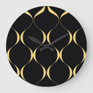Gold, einfach, modern, luxuriös und gewaltig große wanduhr