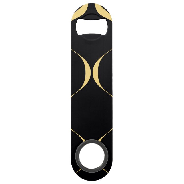 Gold, einfach, modern, luxuriös und gewaltig speed flaschenöffner (Vorderseite)