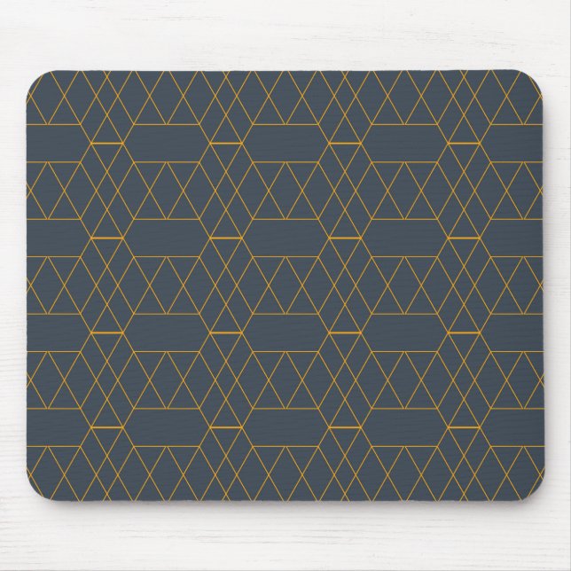 Gold, einfache, moderne, coole, trendy Linien Mousepad (Vorne)