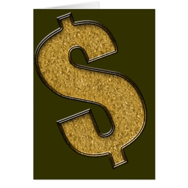 Gold-Eingeweihte Dollar-Zeichen (Vorne)