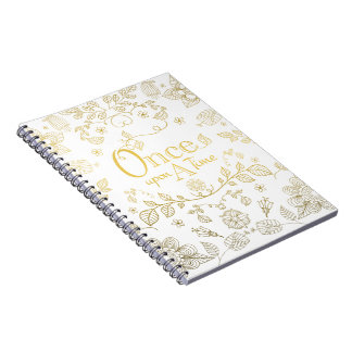 Gold einmal auf einem Time-Notebook Notizblock