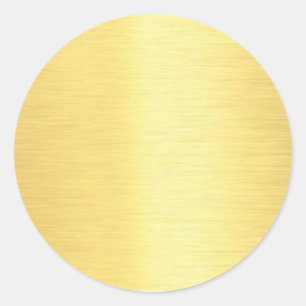 Gold Elegant Chic Vorlage Leer Ihr Benutzerdefinie Runder Aufkleber