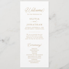 Gold Elegant Moderne Skriptkalligraphie Programm