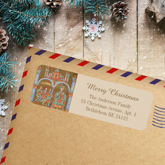 Gold Elegant Religious Merry Christmas Epiphany