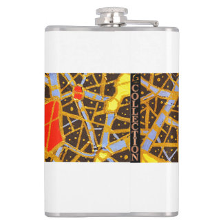 GOLD – Elegante mit Vinyl umhüllte Flasche 2 - GGA Flachmann