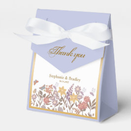 Gold Elegante Moderne Wildblume Vielen Dank für Ih Geschenkschachtel