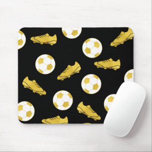 Gold Eleganter klassischer Fußball reinigt Ball Bl Mousepad