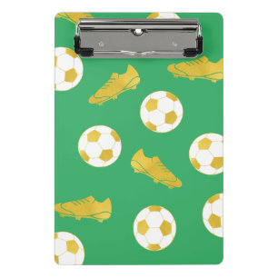 Gold Eleganter klassischer Fußball reinigt Ball Gr Mini Klemmbrett