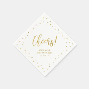 Gold Elegantes Classic Cheers Jedes Anlasses Party Serviette