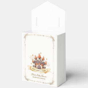 Gold Elegantes Märchenprinz-Schloss-Baby-Shower Geschenkschachtel