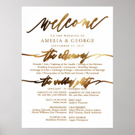 Gold Elegantes Script Typografy Poster