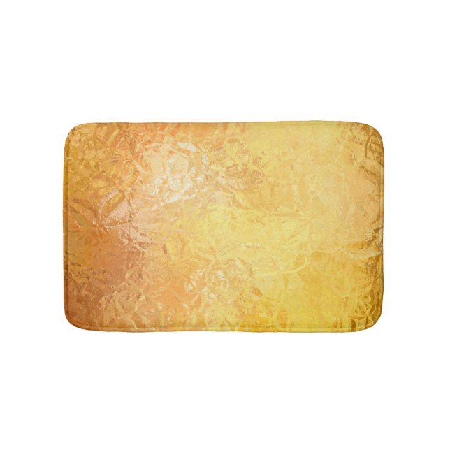 Gold Eleganz: Abstrakter Luxus-Hintergrund Badematte (Vorderseite)