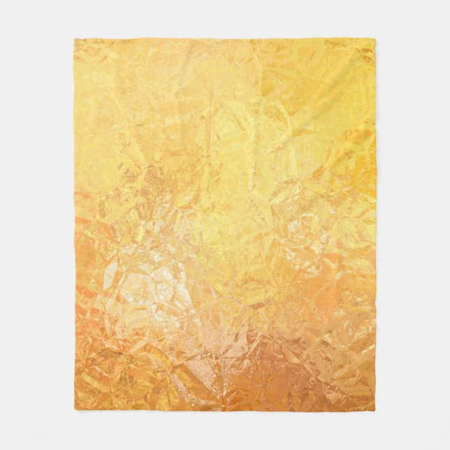 Gold Eleganz: Abstrakter Luxus-Hintergrund Fleecedecke (Vorderseite)