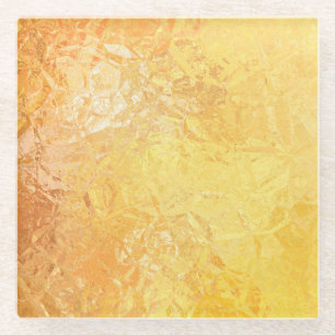 Gold Eleganz: Abstrakter Luxus-Hintergrund Glasuntersetzer
