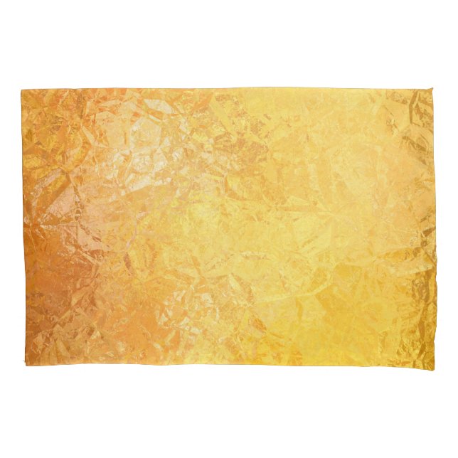 Gold Eleganz: Abstrakter Luxus-Hintergrund Kissenbezug (Vorderseite)