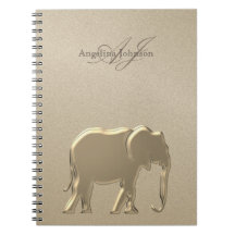 Gold Elephant Luxury Mit Monogramm
