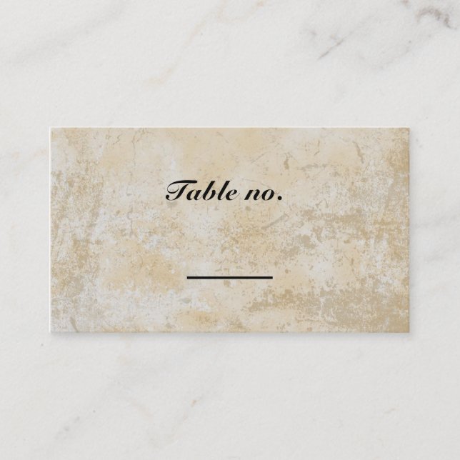 Gold Embossed Look Steamunk Wedding Platzkarte (Vorderseite)