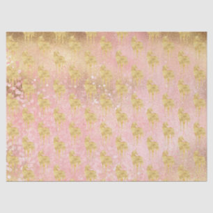 Gold erröten rosa magisches Einhorn Seidenpapier