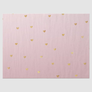 Gold erröten rosa Ombre Herzen Seidenpapier