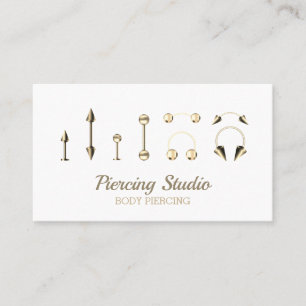 Gold Essential Signature Schmuck Körperpiercing Visitenkarte