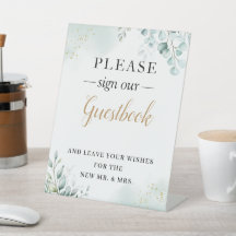 Gold Eucalyptus Blätter Grüne Hochzeit