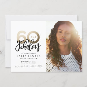 Gold faire 60 look bonne photo invitation annivers