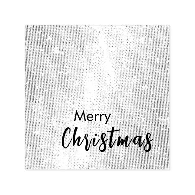 Gold Farbe Frohe Weihnachtsfamilienbotschaft Neues Permastempel (Design)