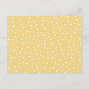 Gold Farbe mit weißem Punktmuster. Postkarte