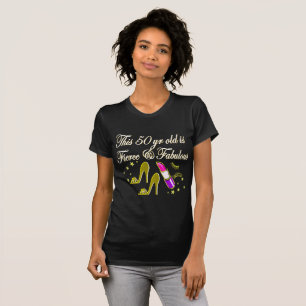 GOLD FASHION 50. GEBURTSTAG DIVA DESIGN T-Shirt
