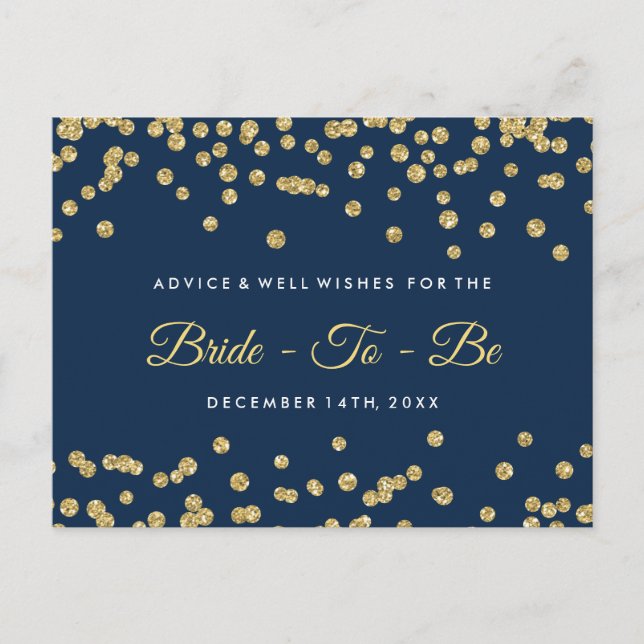 Gold Faux Parties scintillant Confetti Conseil de  (Devant)