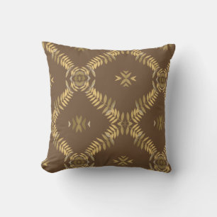 Gold Fern Mosaik Kissen