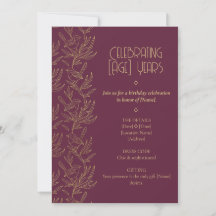 Gold Filigree Art Deco | Fairy Wren Birthday