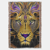 Gold Filigree Lion