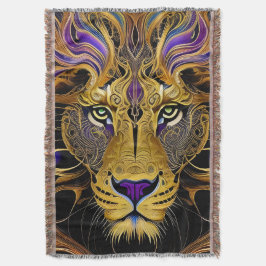 Gold Filigree Lion Decke