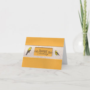 Gold Fincas Geburtstagskarte Karte