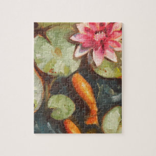 Gold Fish Koi Pond Water Lilies
