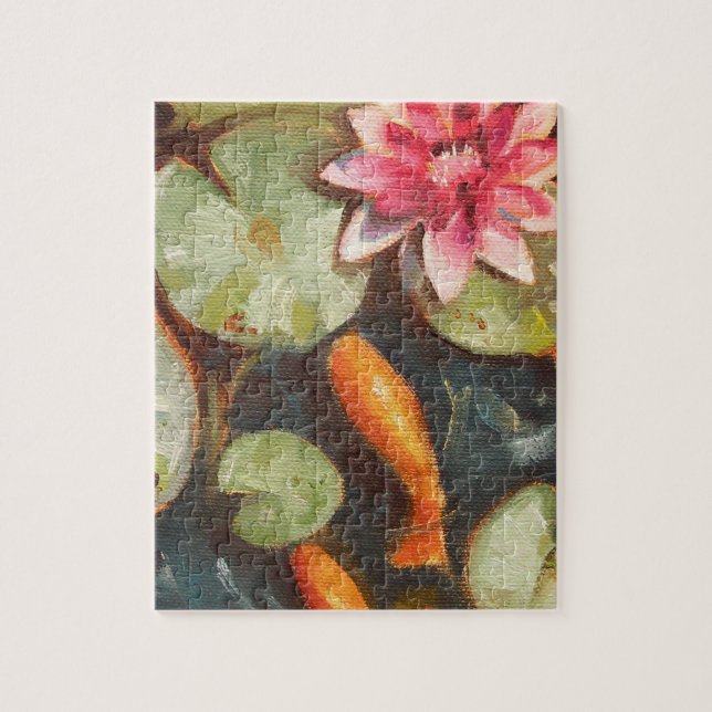 Gold Fish Koi Pond Water Lilies (Vertikal)